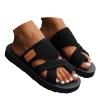 NineFit Basics 2024 Women's Hollow Mesh Slide Sandals - Comfortable Orthopedic Arch Support Mesh Sandals Flip Flop Beach Sandals, 7 Wide, Black view 1