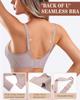 As Fairy Womens Wireless Bra Push Up Bra for Women Seamless No Underwire Bras Regular & Plus Size (Light Coffee M) view 4