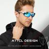 ATTCL Bundle Polarized Wrap Sunglasses For Men Cycling Driving Fishing - Sports Glasses Ultralight:(7027-C5-White+Blue)+(5001-Black) view 3