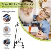 clinmday Elderly Exercise Bike, Hand Arm Leg Knee Peddler, Pedal Exerciser Bike Hand Arm Leg and Knee Peddler Adjustable Fitness Equipment for Seniors, Cyclist Foot Rehabilitation Device Black view 2