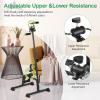 clinmday Elderly Exercise Bike, Hand Arm Leg Knee Peddler, Pedal Exerciser Bike Hand Arm Leg and Knee Peddler Adjustable Fitness Equipment for Seniors, Cyclist Foot Rehabilitation Device Black view 3
