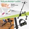 clinmday Elderly Exercise Bike, Hand Arm Leg Knee Peddler, Pedal Exerciser Bike Hand Arm Leg and Knee Peddler Adjustable Fitness Equipment for Seniors, Cyclist Foot Rehabilitation Device Black view 4