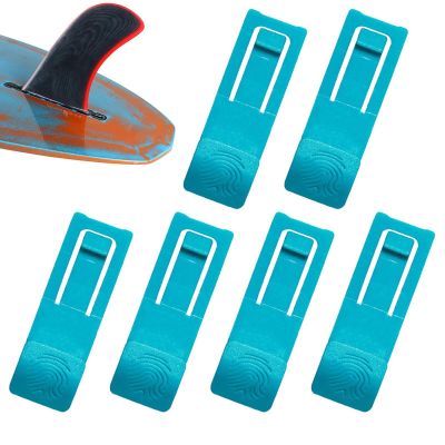 Surfboard Fin Buckle,Board Fin Clip - Replacement Surfboard Fin Base Pin, 6 Surfing Watershed Clip Detachable Paddle Board Clip Surfboard Accessories, Esse ntial Surfing Gear Fin Bracket