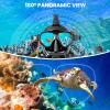 TUDIVING-Full Face Diving Mask with Camera Mount, 180 View PanoramicFull Face Snorkel Mask for Adults Compatiable 1L/2L Scuba Diving Tank view 4