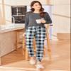 Ekouaer Womens Pajamas Set Long Sleeve Christmas PJ Sets Soft Lounge Set for Women Sleepwear Joggers with Pockets view 2