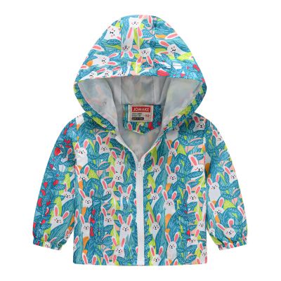 Kids Boys Girls Fleece Lined Windbreaker Jacket Fashion Prints Hoodie for Fall Winter Rain Jacket Boys (Green, 4-5 Years)