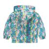 Kids Boys Girls Fleece Lined Windbreaker Jacket Fashion Prints Hoodie for Fall Winter Rain Jacket Boys (Green, 4-5 Years) view 2