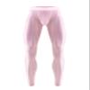 Moily Men Ice Silk Underwear Low Rise Slim Legging Tight Pant Bulge Pouch Seamless Stretchy Long Trousers Pink Medium view 1