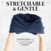  100% Cotton Women's Knit Hat with Brim Aria Knit Cap Newsboy Knit Cap Cold Protection Medical Hat Large Size (US, Alpha, One Size, Charcoal) view 4