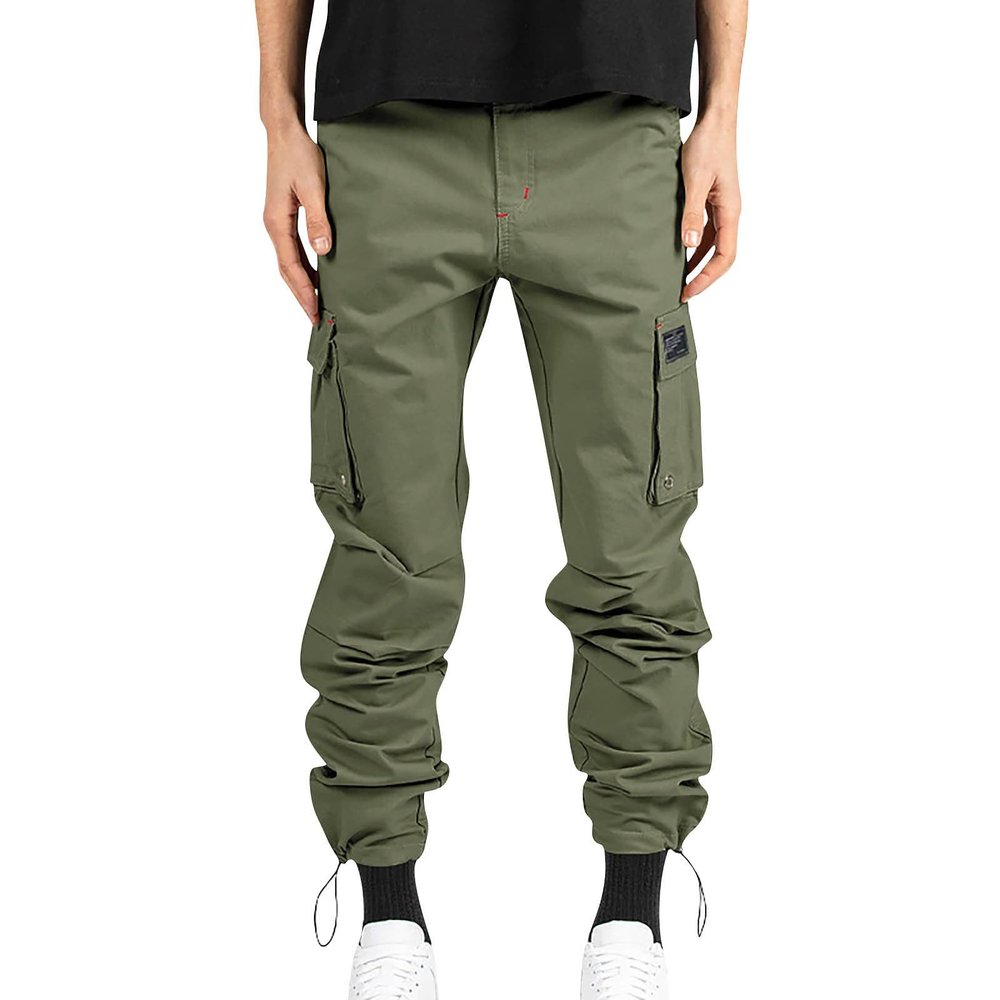 BTLYUIOAPE Men's Stretch Tactical Pants, Breathable Ripstop Cargo Pant, Outdoor Lightweight Work Hiking Trousers with Pockets