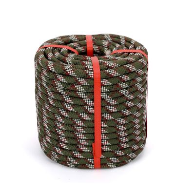 1/2 in x 100Ft Static Polyester Arborist Rope, ASTM F2116 Certified 9000Lbs MBS 48 Strands Bull Rope for Climbing Tree Swing Pulling Sailing