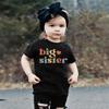 Big Sister Shirt for Girls: Girls Big Sister Shirt Promoted to Big Sister Tshirt Big Sis Announcement Outfit Top 2t 3t 4t Black view 3