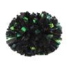 NICOLEKAY 2 Pack Cheerleading Pom Poms with Baton Handle Rainbow Colorful Cheer Pom Poms for Sports Team Spirit Cheering Kids AdultsBlack view 1