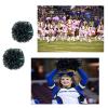NICOLEKAY 2 Pack Cheerleading Pom Poms with Baton Handle Rainbow Colorful Cheer Pom Poms for Sports Team Spirit Cheering Kids AdultsBlack view 2