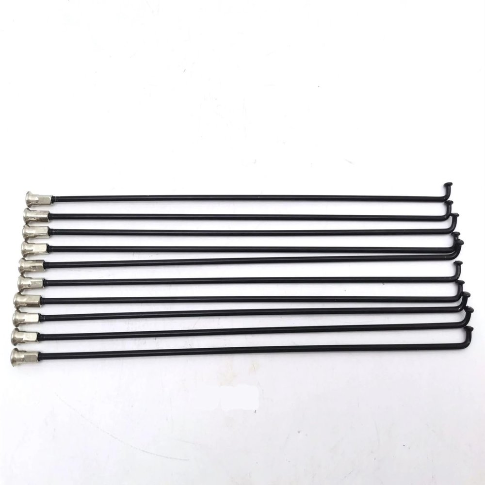 USZIJIE 37Pcs Electric Bicycles 12G Stainless Steel Spokes Caliber 2.5mm Length 117-256mm Spokes Steel with Matching Nuts Nipples Bike Parts Cycling(119mm 37 Pcs)