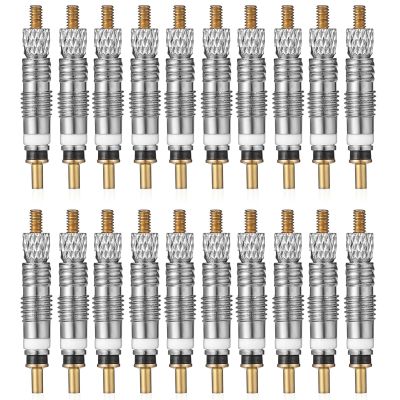 20pcs Tire Valve Core Replacement Kit Detachable Valve Cores Mountain Schrader Valve Parts Universal Valve Core Attachment Bikes