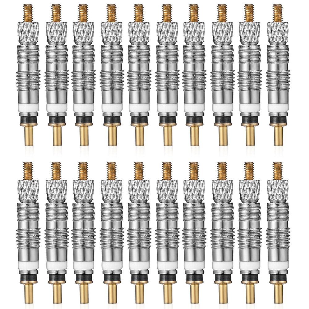 20pcs Tire Valve Core Replacement Kit Detachable Valve Cores Mountain Schrader Valve Parts Universal Valve Core Attachment Bikes