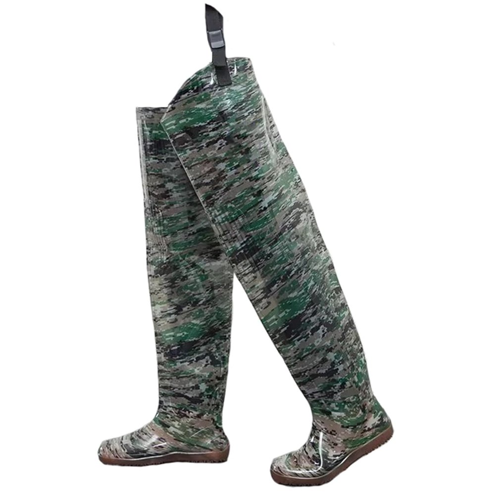 EMCXXCJQ Hip Waders for Men Waterproof 31.4" High Waterproof Lightweight with Adjustable Buckle(8)