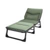 Folding Camping Cot Bed for Adults Adjustable in 4 Levels, Foldable Bed with Mattress Cots for Sleeping No Assembly for Office Hospital Living Room(Green) view 1