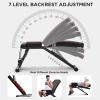 Folding Dumbbell Stool - Utility Adjustable Weight Bench - Foldable Flat/Incline/Decline Bench Press - Sit Up Bench - For Home Training Gym Weight Lifting view 2