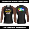 DEHAHA Men's Personalized Athletic Running T Shirts Lightweight Undershirt Base Layers, Long Sleeve Brown Medium view 3