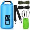 BELCKOS Bear Food Bag Hanging System, Bear Bags for Food Backpacking, Ultralight 10L Waterproof Camping Bear Proof Food Storage Canister Pulley System with Paracord, Carabiner, Throw Bag view 1