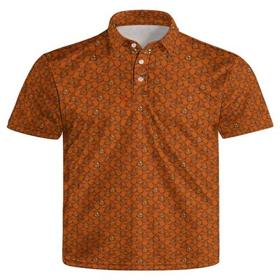 MSCPZH Golf Shirts for Men Halloween Funny Golf Polo Shirts for Men Short Sleeve Polo Shirts Golf Mens Polo