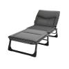 Folding Camping Cot Bed for Adults Adjustable in 4 Levels, Foldable Bed with Mattress Cots for Sleeping No Assembly for Office Hospital Living Room(Black) view 1