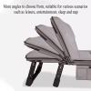 Folding Camping Cot Bed for Adults Adjustable in 4 Levels, Foldable Bed with Mattress Cots for Sleeping No Assembly for Office Hospital Living Room(Black) view 4