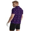 MSCPZH Golf Shirts for Men Purple Funny Golf Polo Shirts for Men Short Sleeve Polo Shirts Golf Mens Polo view 2