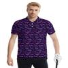 MSCPZH Golf Shirts for Men Purple Funny Golf Polo Shirts for Men Short Sleeve Polo Shirts Golf Mens Polo view 3