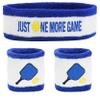 3 Pcs Sweatband Set Men Women, Moisture Wicking Sweat Absorbent 2 Wristbands and 1 Headband for Pickleball Tennis, Great Gift for Sports view 1