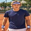 3 Pcs Sweatband Set Men Women, Moisture Wicking Sweat Absorbent 2 Wristbands and 1 Headband for Pickleball Tennis, Great Gift for Sports view 2