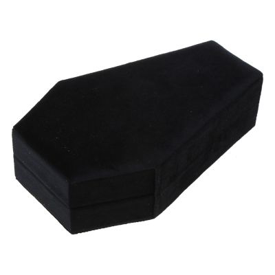 caralin Velvets Jewelry Storage Box Coffin Shape Necklace Earring Box Display Cases Desktop Decoration Jewelry Organizer Velvet