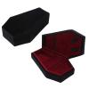 caralin Velvets Jewelry Storage Box Coffin Shape Necklace Earring Box Display Cases Desktop Decoration Jewelry Organizer Velvet view 2