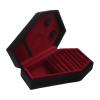 caralin Velvets Jewelry Storage Box Coffin Shape Necklace Earring Box Display Cases Desktop Decoration Jewelry Organizer Velvet view 3