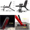 Folding Dumbbell Stool,Adjustable Weight Bench,Home Training Gym Weight Lifting Sit Up Bench,With Leg Extension and Leg Curl,Max Load 200Kg view 2