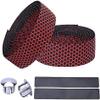 LUOESVTEN bike handlebar tape,handlebar tape Handlebar Tape, Handlebar Tape Bike Handlebar Tape Road Bicycle Anti-slip Silica Gel Shock Absorption Handle Bar Tape Cycling Wrap End Plug Bar Tape(Rood) view 1
