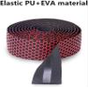 LUOESVTEN bike handlebar tape,handlebar tape Handlebar Tape, Handlebar Tape Bike Handlebar Tape Road Bicycle Anti-slip Silica Gel Shock Absorption Handle Bar Tape Cycling Wrap End Plug Bar Tape(Rood) view 2