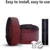 LUOESVTEN bike handlebar tape,handlebar tape Handlebar Tape, Handlebar Tape Bike Handlebar Tape Road Bicycle Anti-slip Silica Gel Shock Absorption Handle Bar Tape Cycling Wrap End Plug Bar Tape(Rood) view 4