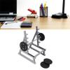 TUEQE Barbell Rack Pen Holder, Pen Holder for Desk, Squat Rack Pen Holder Pen Display Stand Eyebrow Pen Stand Makeup Brush Rack Organizer Desk Ornaments for Home School Office Use view 3