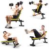 Adjustable Weight Bench - Fitness Dumbbell Bench - Weight Lifting Sit Up Ab Bench - Dumbbell Stool Folding - For Home Gym Workout Flat/Incline/Decline view 2