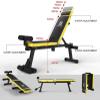 Adjustable Weight Bench - Fitness Dumbbell Bench - Weight Lifting Sit Up Ab Bench - Dumbbell Stool Folding - For Home Gym Workout Flat/Incline/Decline view 3