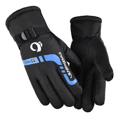 BKEKM Gloves Men's Warm Gloves Cold Thickened Winter Gloves Non-slip Cycling Gloves Ski Mountaineering Running Gloves 1 Pair Comfortable