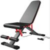 Adjustable Weight Bench Full Body Workout Dumbbell Bench, Adjustable Weight Bench Indoor Fitness Equipment sit-up Board Weight Bench Abdominal Trainer, Commercial Folding