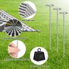 10pcs Outdoor Carpet Metal Stakes, Stainless Steel Patio Pegs Tool for Camping Rug Spike Ground Sheet Attachments Tarps Tents RV Accessories Camper Groundsheet Essentials view 4