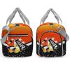 Cheer Cheerleader Personalized Duffel Bag Customized Yoga Sport Bags with Name Travel Duffel Bag Shoulder Bag Deep Orange Weekender Bags with Shoe Compartments view 3