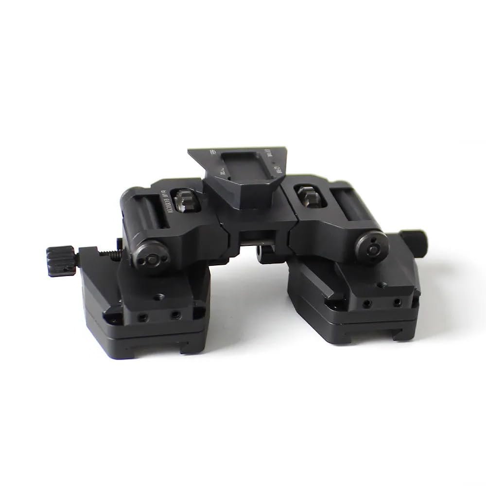 PVS-14 Binocular Bridge Helmet Mount Light Weight Dual Tube Mounting System IC AN/PVS-14LWNight Vision Goggles Night Vision Adapter for PVS-14 Night Vision Binoculars Monocular Or Binocular (Black)