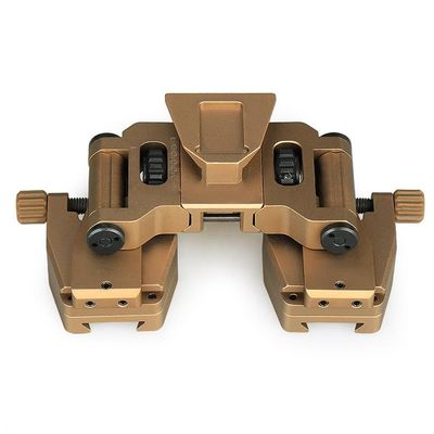 PVS-14 Binocular Bridge Helmet Mount Light Weight Dual Tube Mounting System IC AN/PVS-14LWNight Vision Goggles Night Vision Adapter for PVS-14 Night Vision Binoculars Monocular Or Binocular (Tan)