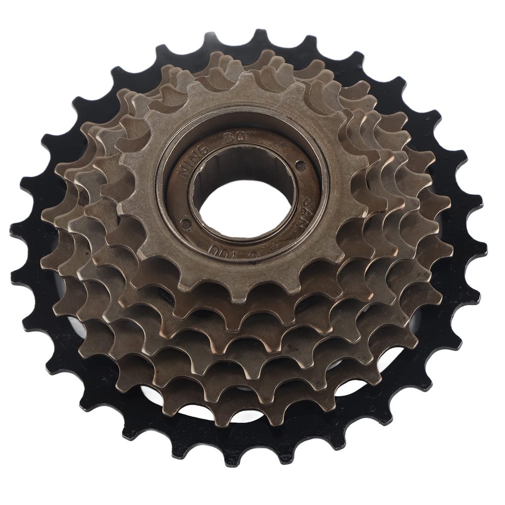 NDNCZDHC Bike Freewheel Set Stainless Steel Mountain Bike Cassette 7 Speed Bike Sprocket Bike Flywheel for Outdoor 4.5x4.5in